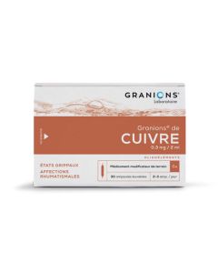 Granions De Cuivre 0,3 Mg/2 Ml 30 Ampoules