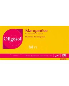 Oligosol Manganèse Solution Buvable Ampoules 2ml x28