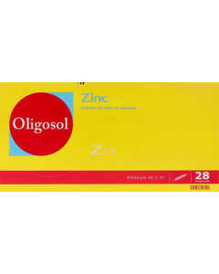 Oligosol Zinc Solution Buvable Ampoule 2ml 28