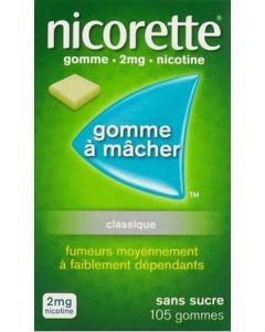 Nicorette 2mg Sans Sucre 105 Gommes