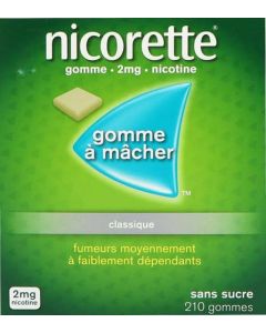 Nicorette 2mg Sans Sucre 210 Gommes