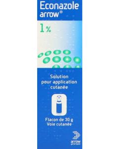 Arrow Econazole 1% Solution Pour Application Cutanée 30g