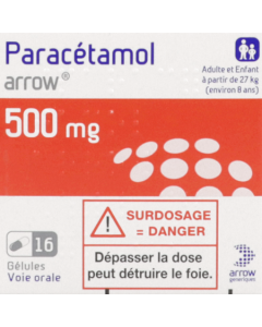Arrow Paracétamol 500mg Gélules x16