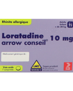 Loratadine Arrow Conseil 10mg Comprime 7