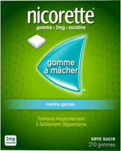 Nicorette Menthe Glaciale 2mg Sans Sucre 210 Gommes