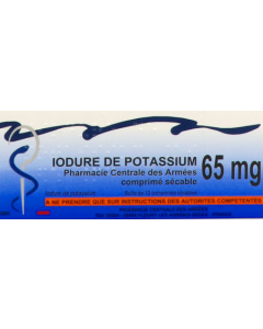  PCA Iodure Potassium 65mg Comprimés Sécables x10