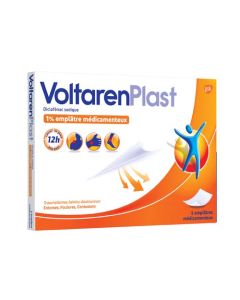 VoltarenPlast 1% Emplâtre Médicamenteux x5