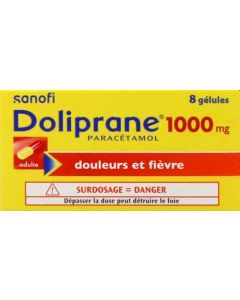 Doliprane 1000mg 8 gélules