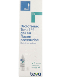 TEVA Diclofénac 1% Gel Flacon Préssurisé 100ml