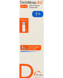 Diclofénac 1% Gel Flacon Pressurisé 100ml