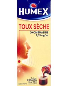 Humex Toux Sèche Oxomémazine 0,33mg/ml Sirop 150ml