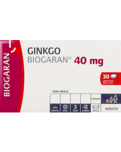 Ginkgo Biogaran 40mg Comprime 30