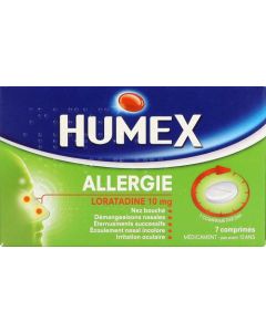 Humex Allergie Loratadine 10mg 7 comprimés