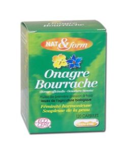 Nat&Form Onagre-bourrache 120 Capsules