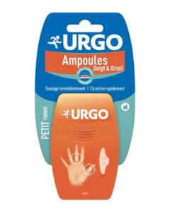 Urgo Traitement Ampoules Pansement Hydrocolloïde Petit Format Doigts / Orteils x6
