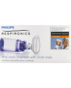 Philips Respisonics Optichamber Diamond Chambre Inhalation Avec Masque 0/18mois