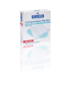 Urgo Compresses Stériles Gazes 50 Sachets de 2 Compresses de 10 x 10 cm