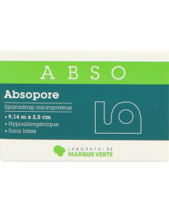 Absopore Sparadrap Microporeux Non Tissée 9m X 2cm5