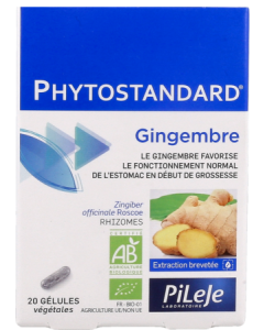 Pileje Phytostandard Gingembre Bio 20 gélules végétales