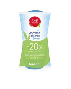 Rap Phyto Gel Fraîcheur Jambes Légères Parfum Menthol Duo 2x150 ml -20% sur le 2ème