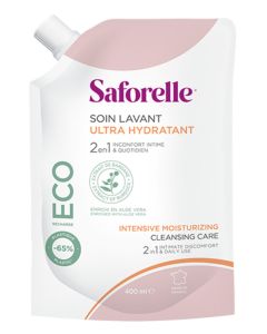 Saforelle Soin Lavant Ultra-Hydratant Éco-Recharge 400 ml