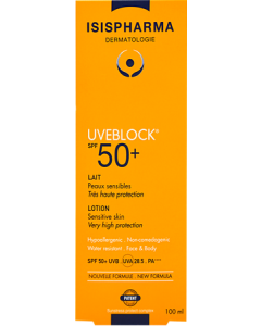 Isispharma Uveblock Spf50+ Lait Très Haute Protection 100ml