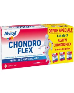 Alvityl Chondroflex 5 éléments essentiels Mobilité articulaire 90 jours de prise renouvelable