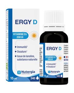 Nutergia Ergy D Vitamine D3 200ui 15ml