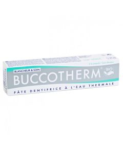 Buccotherm Dentifrice Bio Blancheur et Soin à l'Eau Thermale Goût Menthe Fraîche 75ml