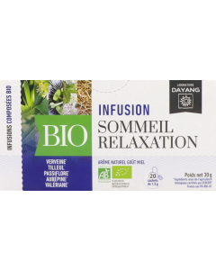 Dayang Infusion Sommeil Relaxation Bio Infusettes 1g5 x20