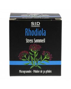 SID Nutrition Rhodiola Stress Sommeil 30 gélules