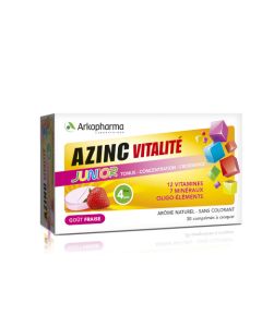 Arkopharma Azinc Junior Vitamines C et E Manganèse Zinc 30 comprimés