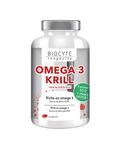 Biocyte Omega 3 Krill 500 Mg 90 capsules