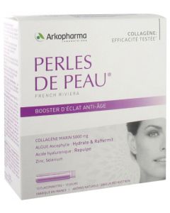 Arkopharma Perles de Peau Booster  d'Éclat Anti-Âge 10 flaconnettes de 25ml