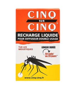 Cinq sur Cinq  Recharge Liquide Pour Diffuseur Anti-Moustiques