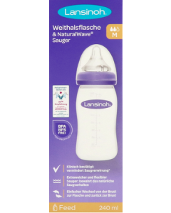 Lansinoh Biberon + Natural Wave Tétine 240ml