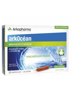 Arkopharma Arkocéan Magnésium Marin 20 ampoules de 10ml