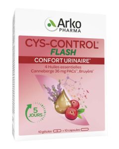 Arkopharma Cys-Control Flash Confort Urinaire Huiles Essentielles 20 gélules