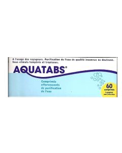 Aquatabs Purification de l'Eau 60 Comprimés