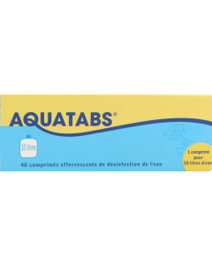 Aquatabs 10 Litres Comprime Effervescent 40