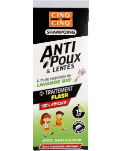Cinq sur Cinq Shampooing Gel Natura Anti-Poux & Lentes Lavande Bio 100ml