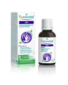 Puressentiel Diffuse Zen Huiles Essentielles pour Diffusion 30 ml 