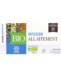 Dayang Infusion Allaitement Bio Infusettes 1g5 x20