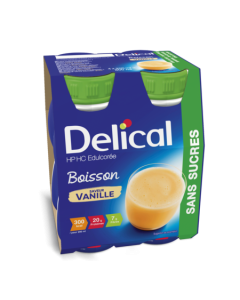 Delical Boisson Hp-hc S/sucre Vanille 4x200ml