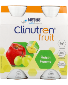Clinutren Fruit Pomme Raisin 200ml X 4