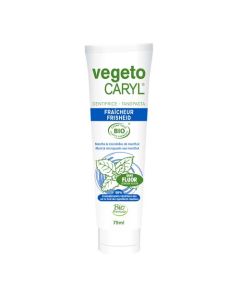 Vegetocaryl Dentifrice Fraicheur Bio Sans Fluor Avec Microbilles 75ml