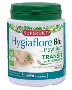 Superdiet Hygiaflore Psyllium Bio - 100 Gélules