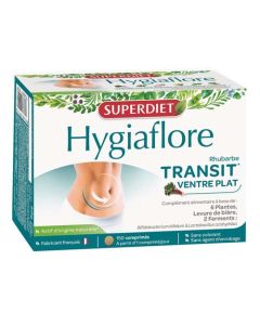 Superdiet Hygiaflore Rhubarbe Transit -  150 Comprimés 