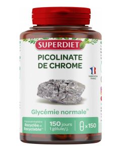 Superdiet Picolinate de Chrome  - 150 Gélules