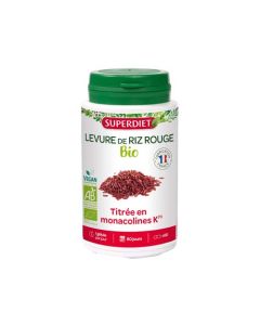 Superdiet Levure de Riz Rouge Bio - 60 Gélules